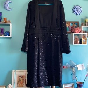 SLNY, size 16, black dress